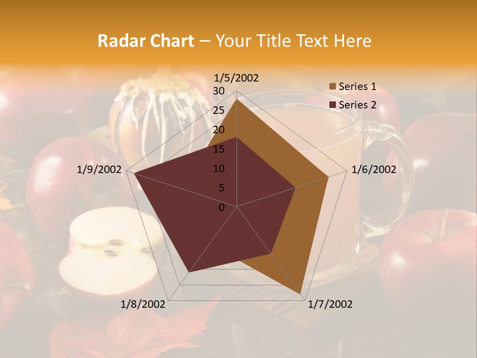 Apple Cider, Caramel Apple And Apple Pie PowerPoint Template