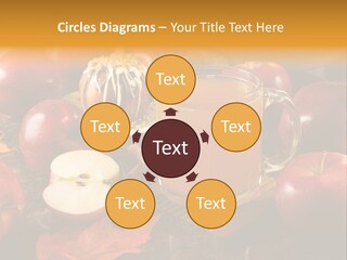 Apple Cider, Caramel Apple And Apple Pie PowerPoint Template