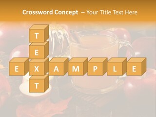 Apple Cider, Caramel Apple And Apple Pie PowerPoint Template