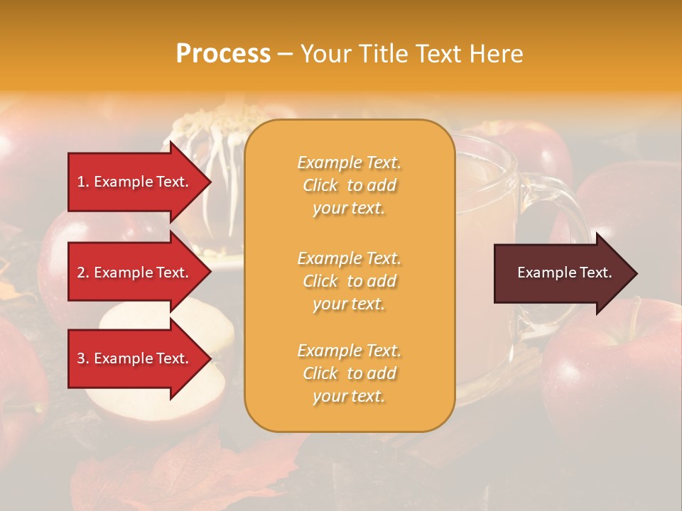 Apple Cider, Caramel Apple And Apple Pie PowerPoint Template