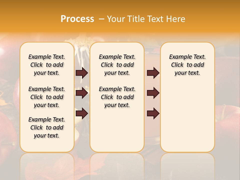 Apple Cider, Caramel Apple And Apple Pie PowerPoint Template
