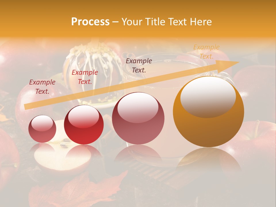 Apple Cider, Caramel Apple And Apple Pie PowerPoint Template