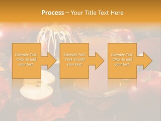 Apple Cider, Caramel Apple And Apple Pie PowerPoint Template