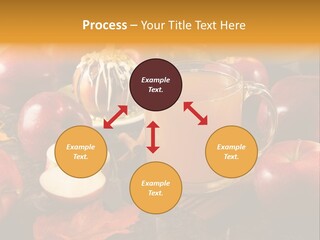 Apple Cider, Caramel Apple And Apple Pie PowerPoint Template