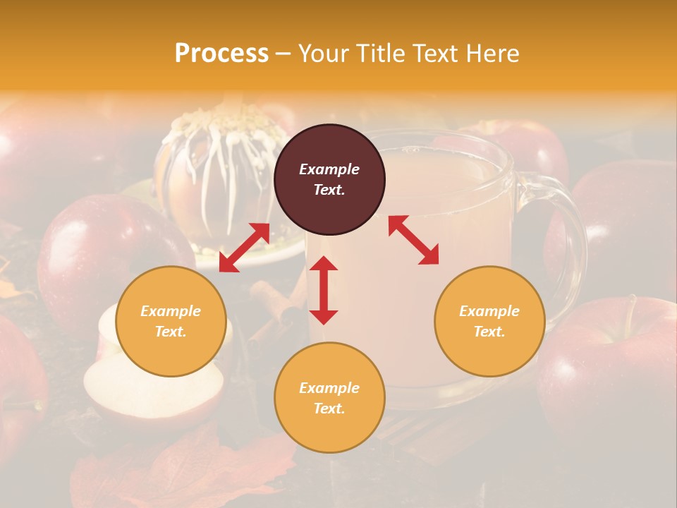 Apple Cider, Caramel Apple And Apple Pie PowerPoint Template