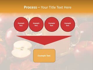 Apple Cider, Caramel Apple And Apple Pie PowerPoint Template