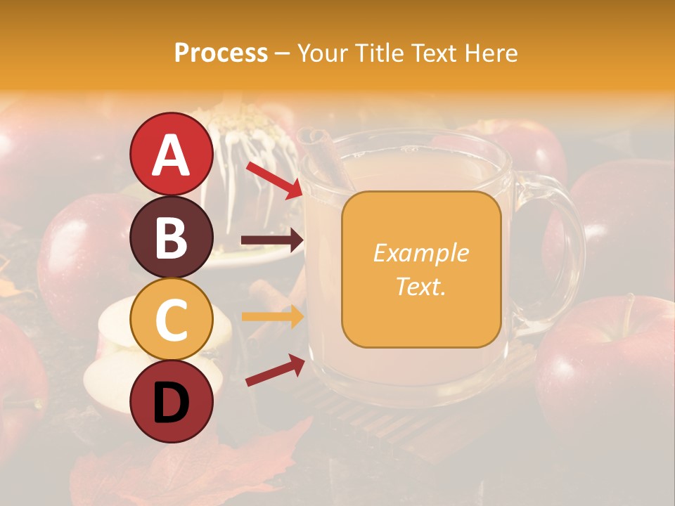 Apple Cider, Caramel Apple And Apple Pie PowerPoint Template