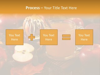 Apple Cider, Caramel Apple And Apple Pie PowerPoint Template