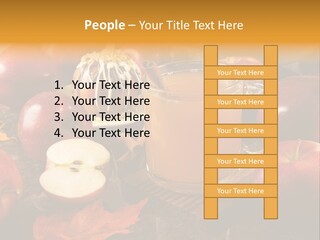 Apple Cider, Caramel Apple And Apple Pie PowerPoint Template