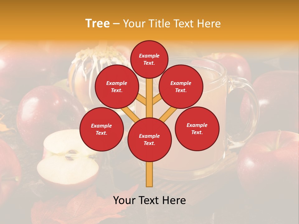 Apple Cider, Caramel Apple And Apple Pie PowerPoint Template