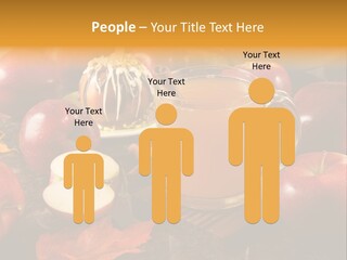 Apple Cider, Caramel Apple And Apple Pie PowerPoint Template