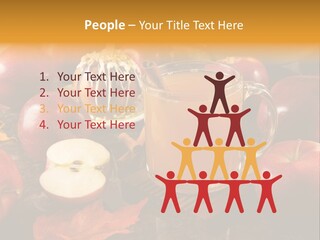 Apple Cider, Caramel Apple And Apple Pie PowerPoint Template