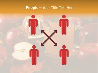 Apple Cider, Caramel Apple And Apple Pie PowerPoint Template