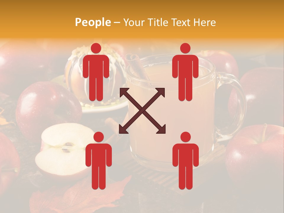 Apple Cider, Caramel Apple And Apple Pie PowerPoint Template