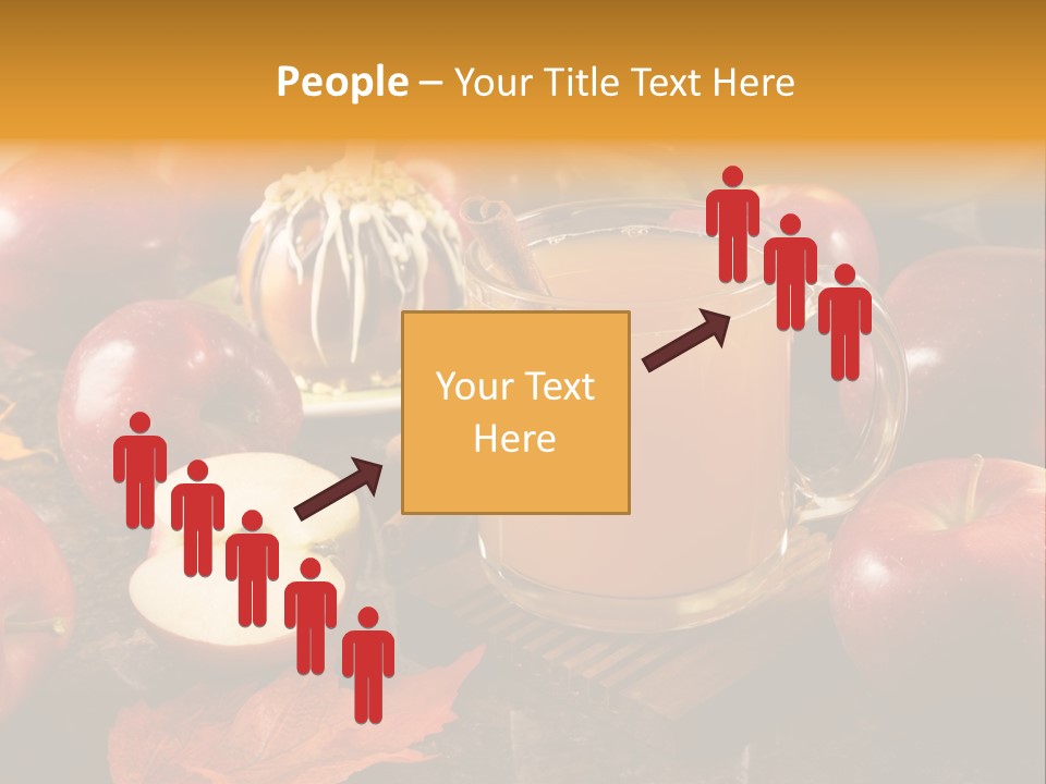 Apple Cider, Caramel Apple And Apple Pie PowerPoint Template