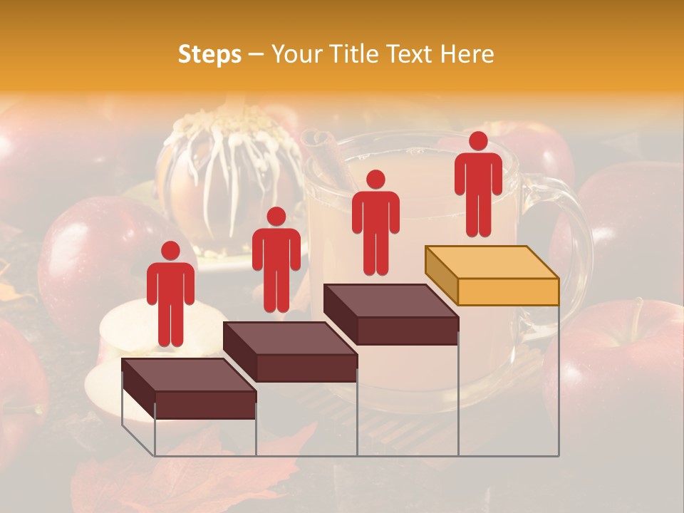 Apple Cider, Caramel Apple And Apple Pie PowerPoint Template