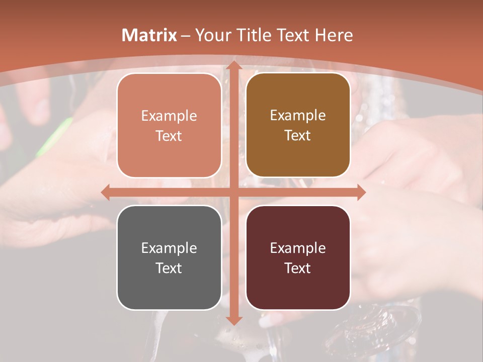 Photo Of A Champagne Pouring Into The Glasses PowerPoint Template