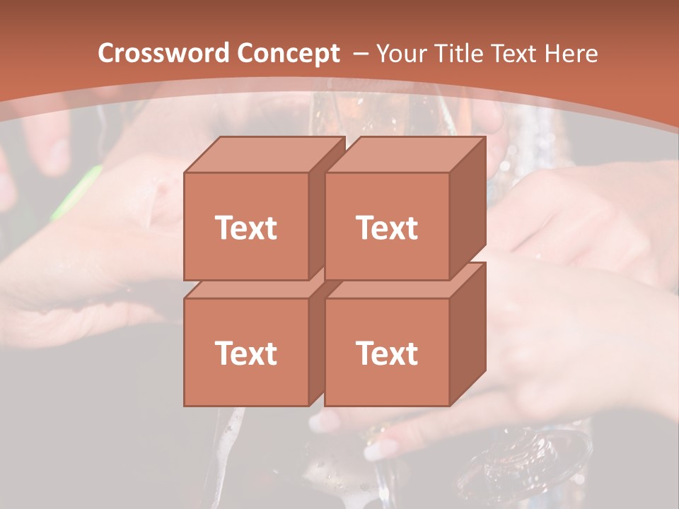Photo Of A Champagne Pouring Into The Glasses PowerPoint Template