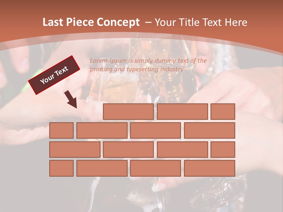 Photo Of A Champagne Pouring Into The Glasses PowerPoint Template