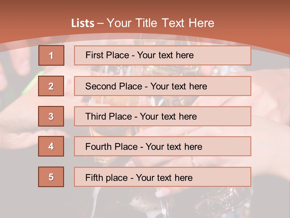 Photo Of A Champagne Pouring Into The Glasses PowerPoint Template