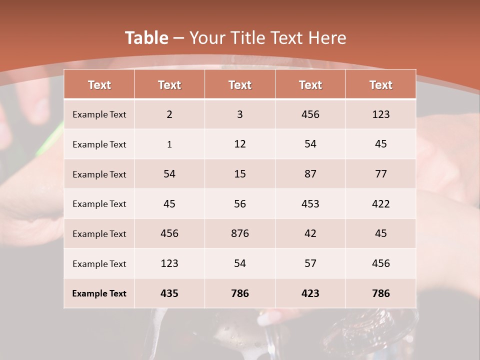 Photo Of A Champagne Pouring Into The Glasses PowerPoint Template