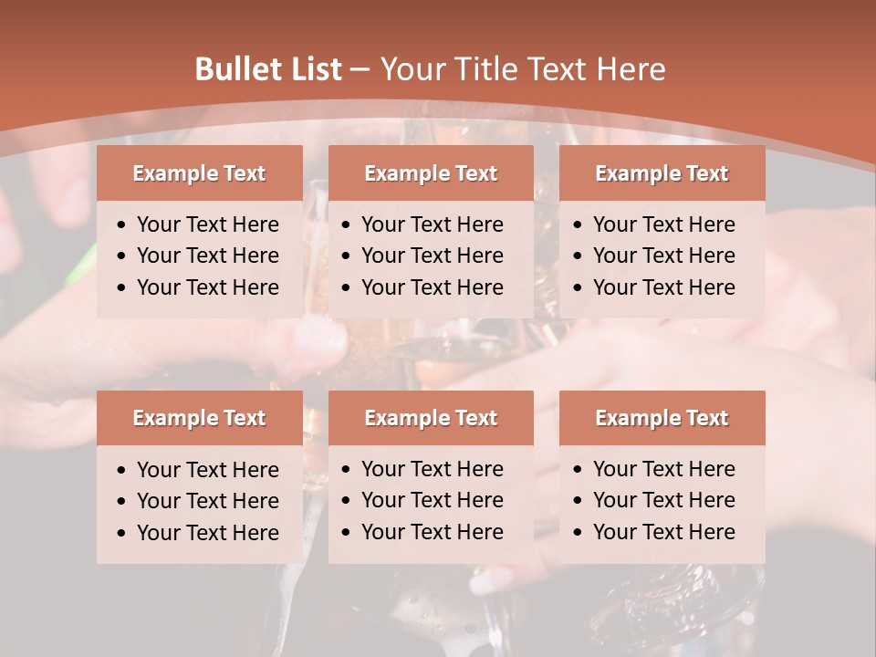 Photo Of A Champagne Pouring Into The Glasses PowerPoint Template