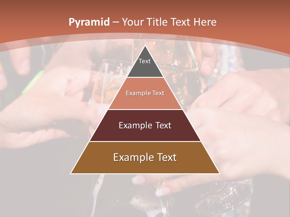 Photo Of A Champagne Pouring Into The Glasses PowerPoint Template
