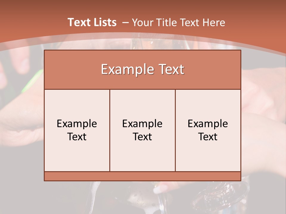 Photo Of A Champagne Pouring Into The Glasses PowerPoint Template
