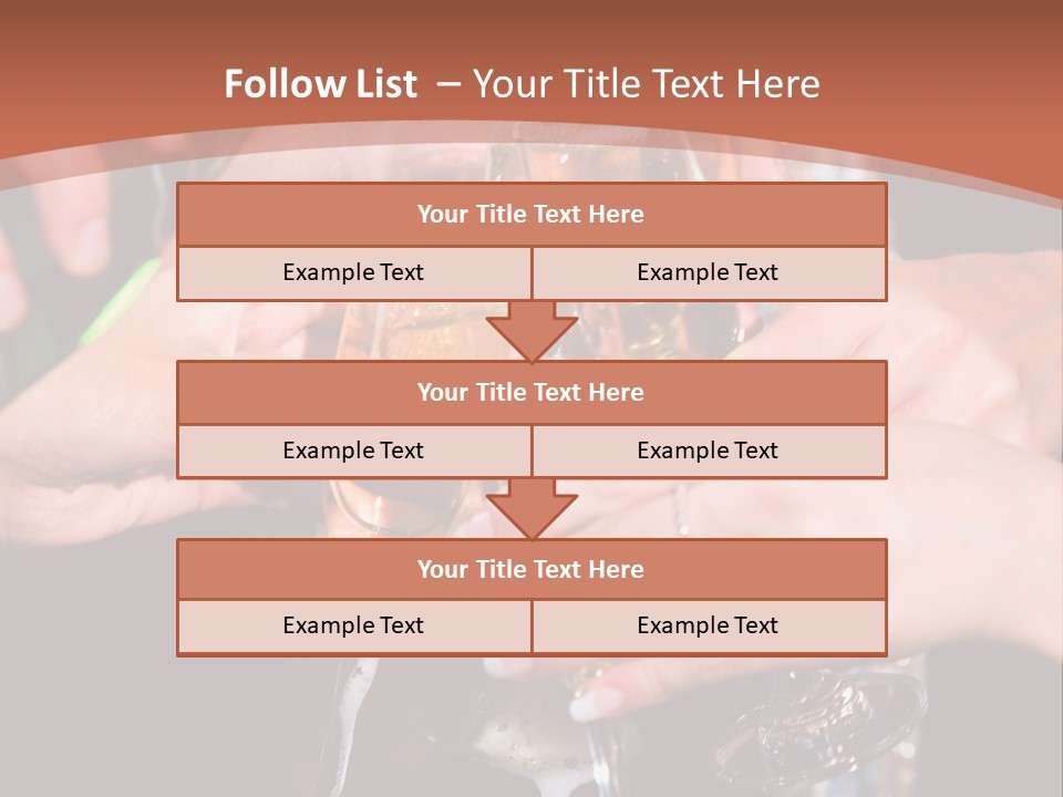 Photo Of A Champagne Pouring Into The Glasses PowerPoint Template