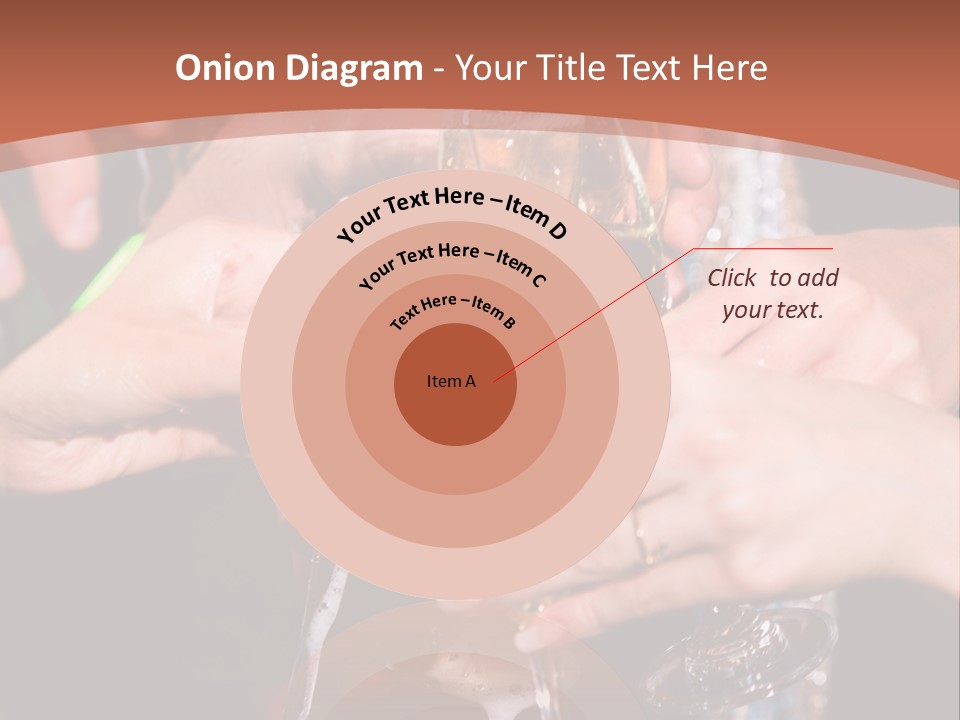 Photo Of A Champagne Pouring Into The Glasses PowerPoint Template