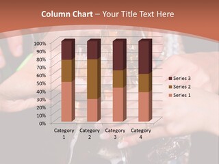 Photo Of A Champagne Pouring Into The Glasses PowerPoint Template