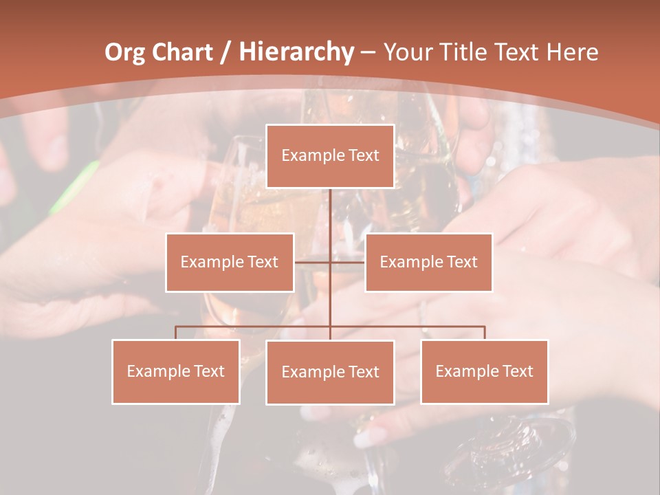 Photo Of A Champagne Pouring Into The Glasses PowerPoint Template