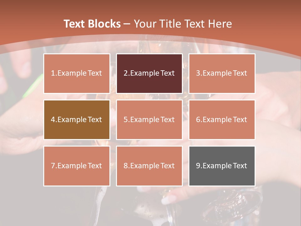 Photo Of A Champagne Pouring Into The Glasses PowerPoint Template