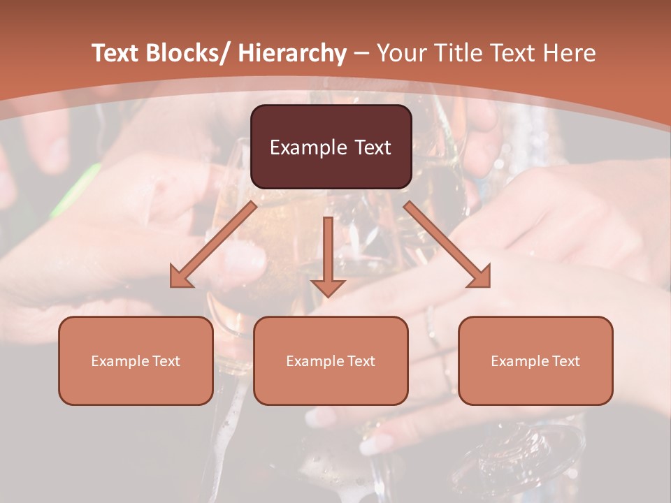 Photo Of A Champagne Pouring Into The Glasses PowerPoint Template