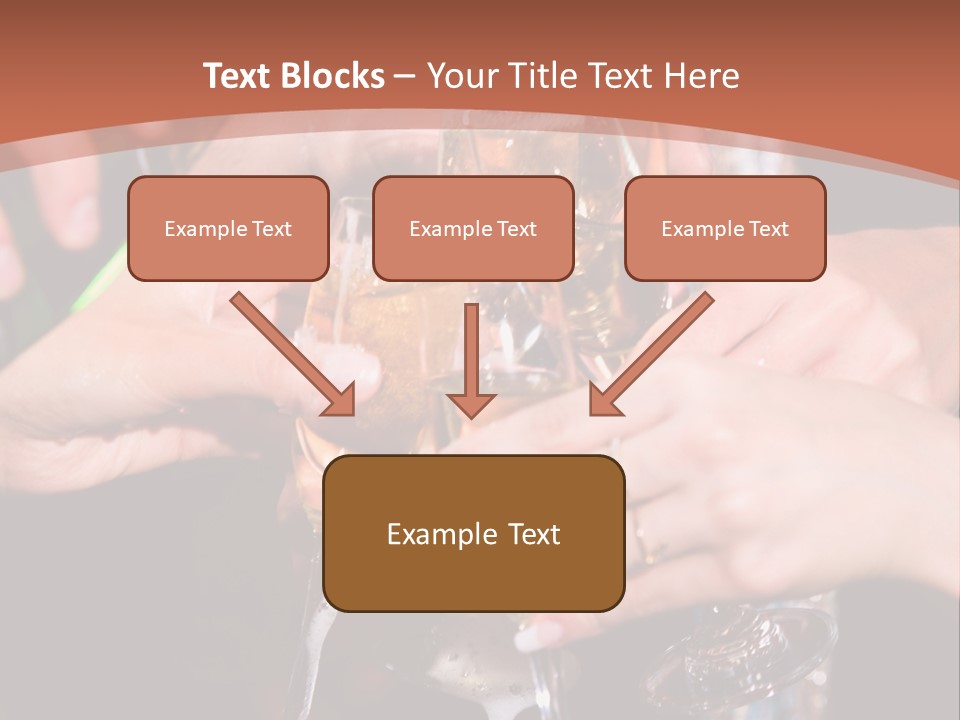Photo Of A Champagne Pouring Into The Glasses PowerPoint Template