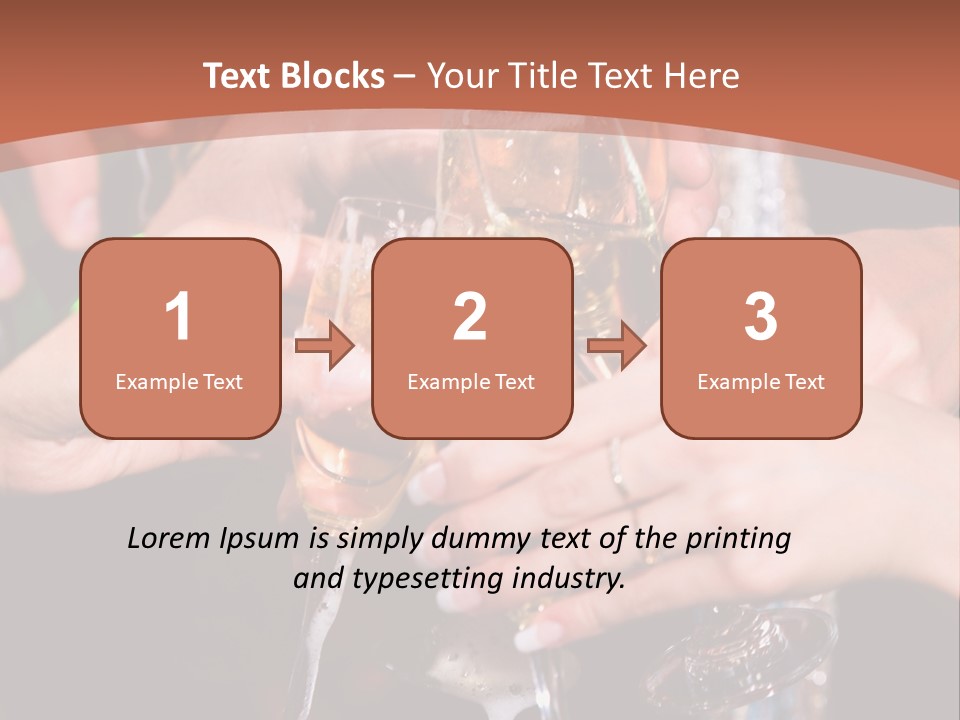 Photo Of A Champagne Pouring Into The Glasses PowerPoint Template