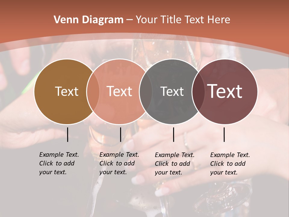 Photo Of A Champagne Pouring Into The Glasses PowerPoint Template