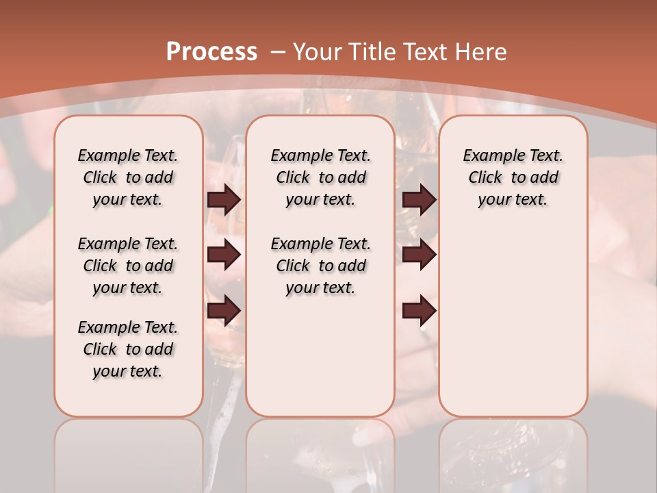 Photo Of A Champagne Pouring Into The Glasses PowerPoint Template