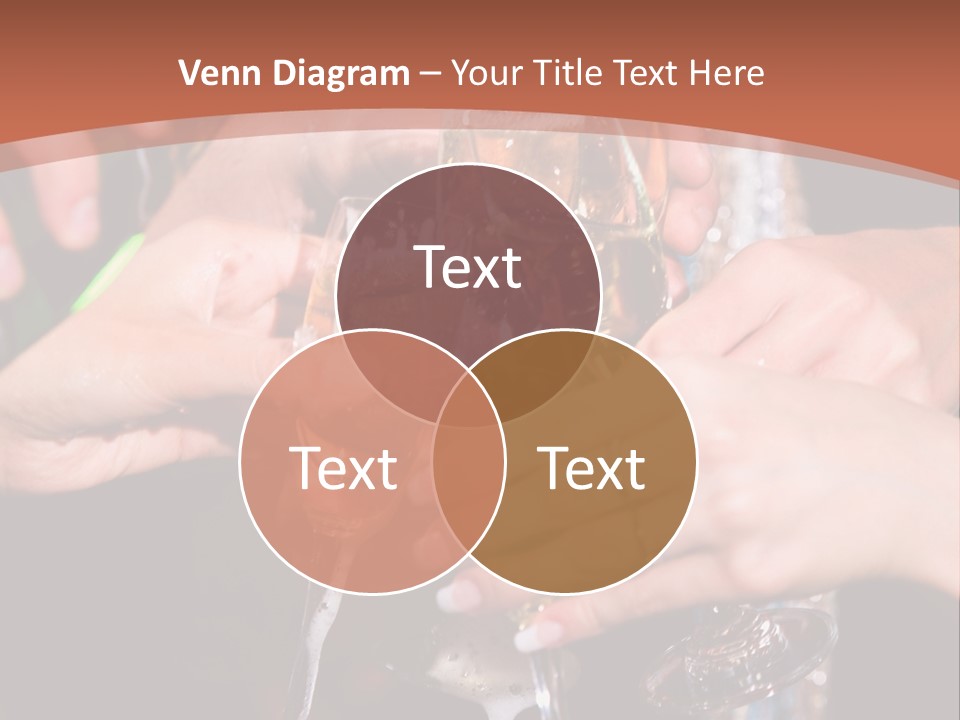 Photo Of A Champagne Pouring Into The Glasses PowerPoint Template