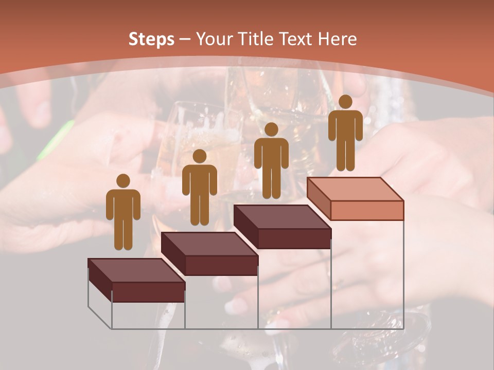 Photo Of A Champagne Pouring Into The Glasses PowerPoint Template