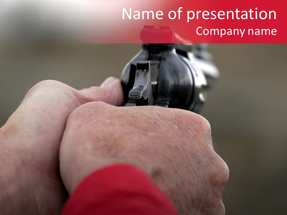 Revolver Aim PowerPoint Template