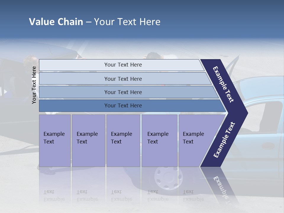 Traffic Accident - One Driver On The Mobile Phone, Second Expressing Anger PowerPoint Template