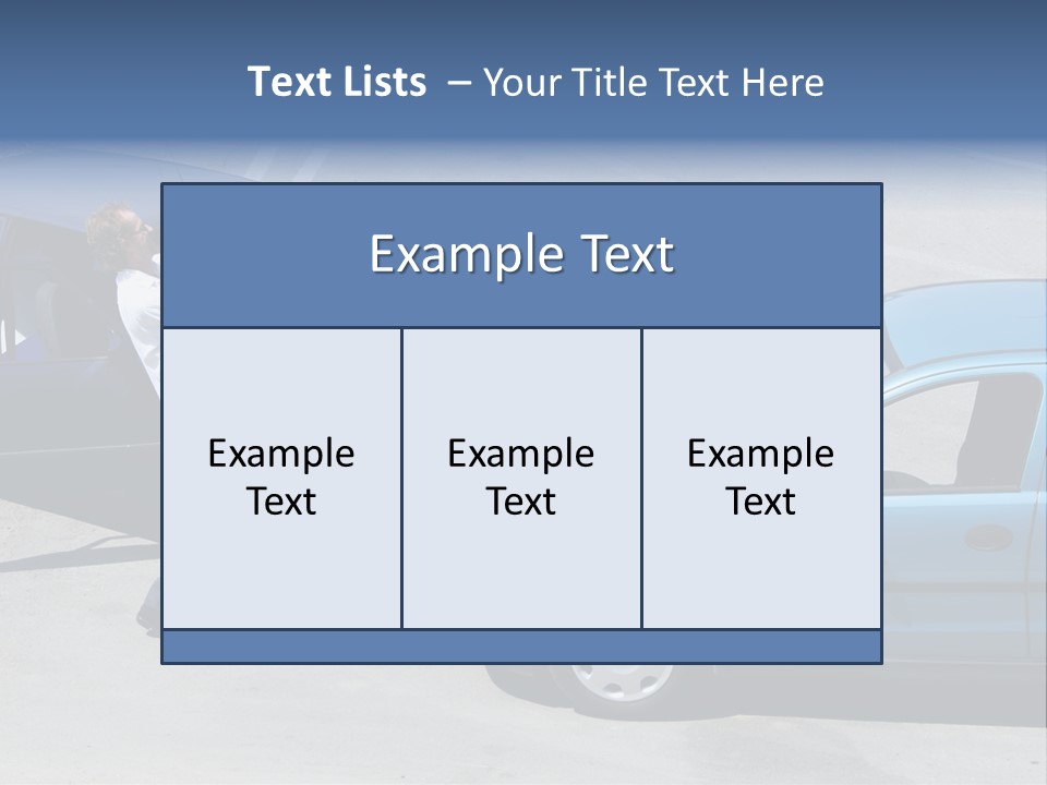 Traffic Accident - One Driver On The Mobile Phone, Second Expressing Anger PowerPoint Template
