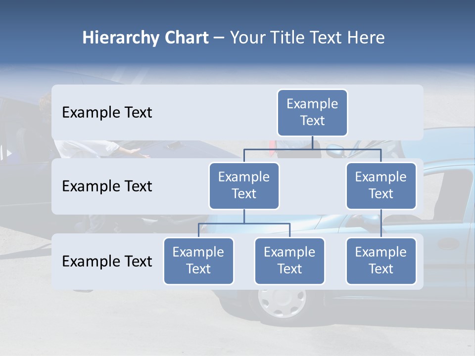 Traffic Accident - One Driver On The Mobile Phone, Second Expressing Anger PowerPoint Template