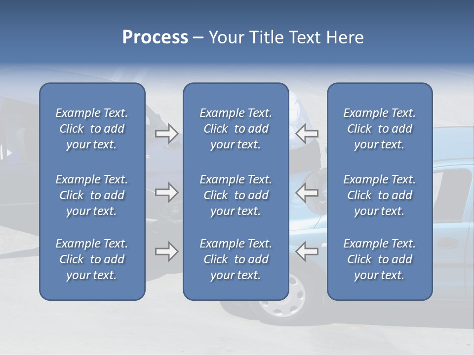 Traffic Accident - One Driver On The Mobile Phone, Second Expressing Anger PowerPoint Template