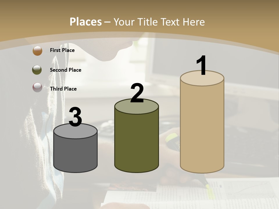 Orange Departing Flights Sign With People PowerPoint Template