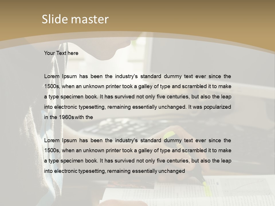 Orange Departing Flights Sign With People PowerPoint Template