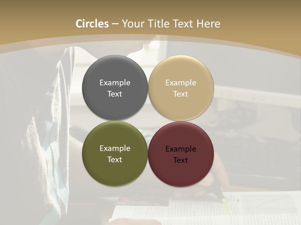 Orange Departing Flights Sign With People PowerPoint Template