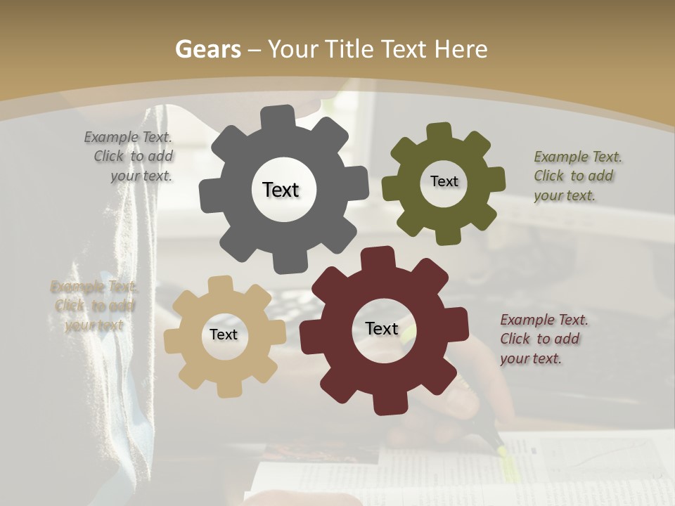Orange Departing Flights Sign With People PowerPoint Template