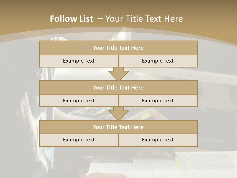 Orange Departing Flights Sign With People PowerPoint Template